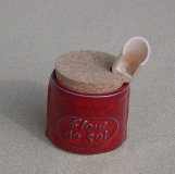 Salztopf aus Keramik, Rot