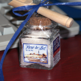 Mini-Würfelglas Fleur de Sel, Firmenpräsent/Weihnachtsgeschenk